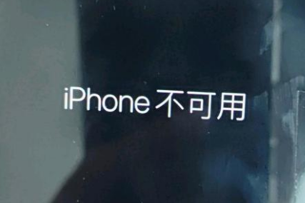 连南苹果服务网点分享锁屏界面显示“iPhone 不可用”如何解决 