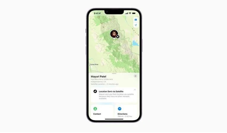 连南苹果14维修分享iPhone14系列中 FindMy功能通过卫星分享位置方法教程 