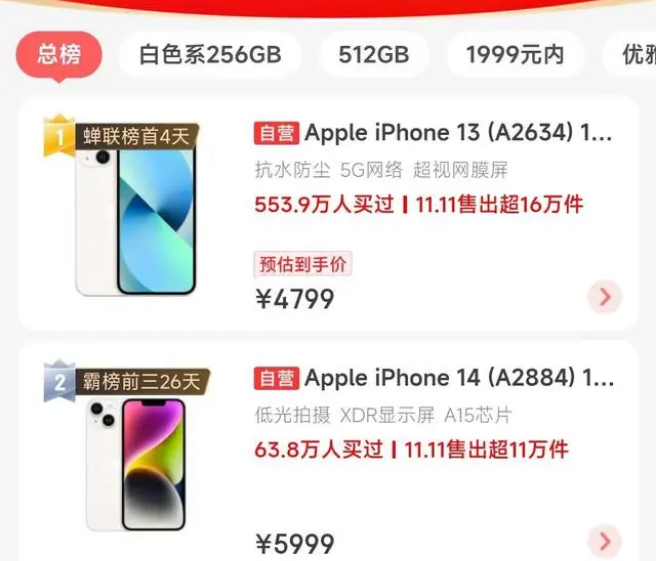 连南苹果14维修分享iPhone14配置不如同价位的安卓还能大卖 