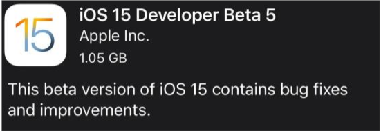 连南苹果手机维修分享如何升级到iOS15.0 beta5 